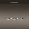 Leuchten-Direkt LOLAsmart-SWING Lámpara Colgante LED Acero bruñido, 2 luces, Mando a distancia, Cambia de color