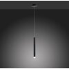 Leuchten-Direkt BRUNO Lámpara Colgante LED Negro, 1 luz