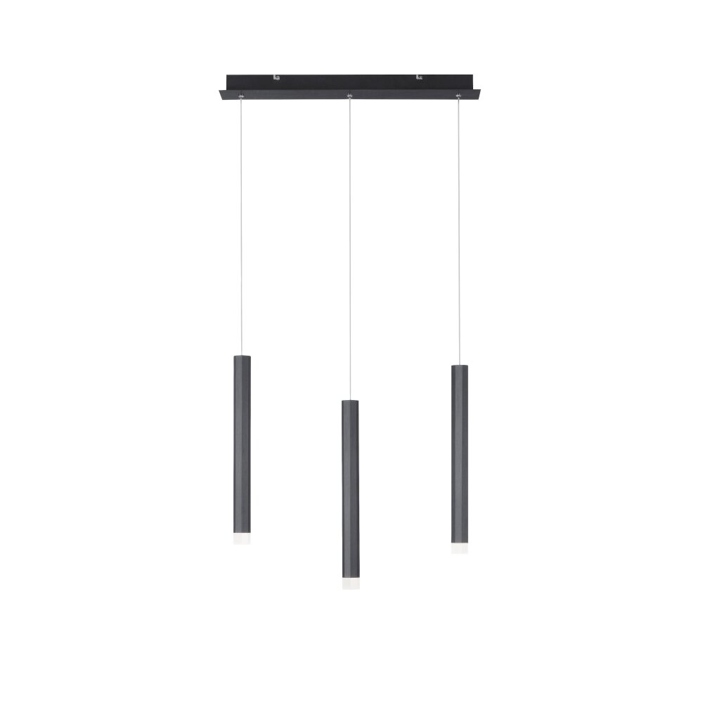 Leuchten-Direkt BRUNO Lámpara Colgante LED Negro, 3 luces main product photo