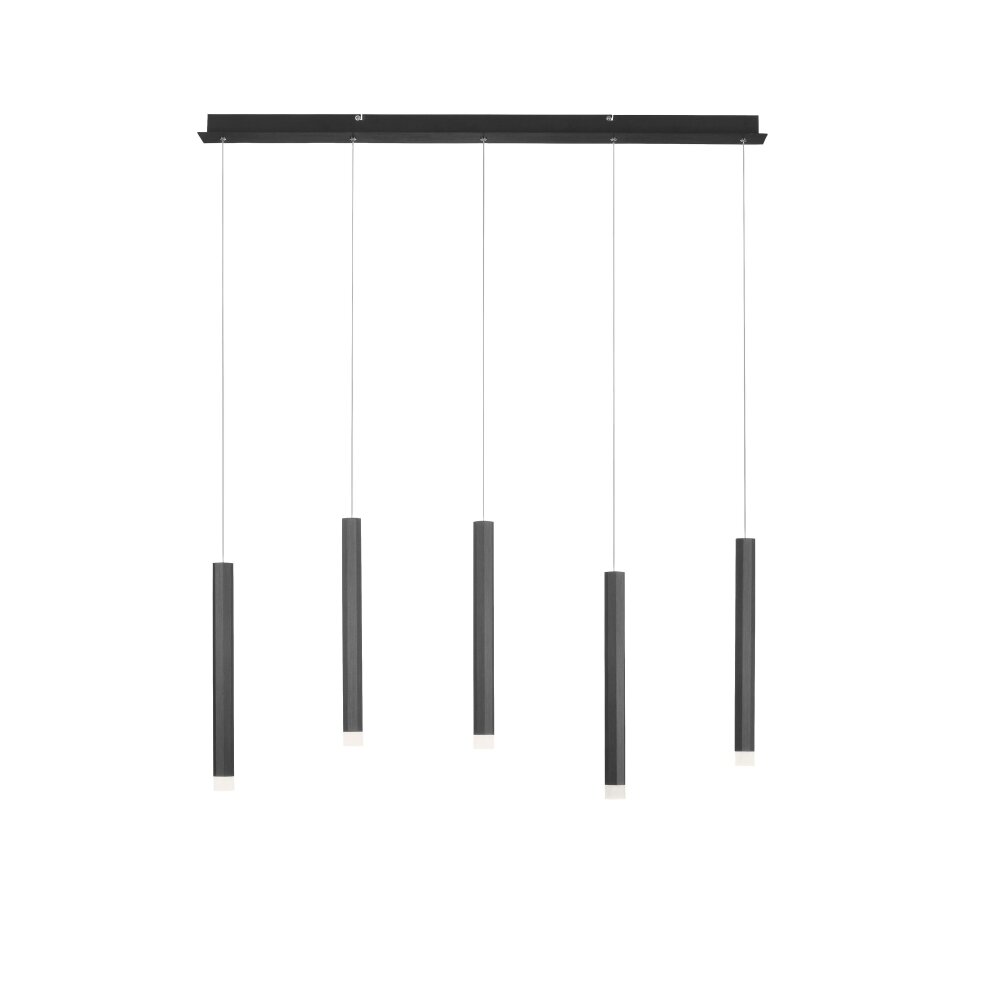 Leuchten-Direkt BRUNO Lámpara Colgante LED Negro, 5 luces main product photo