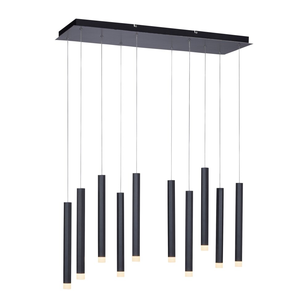 Leuchten-Direkt BRUNO Lámpara Colgante LED Negro, 10 luces main product photo
