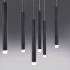 Leuchten-Direkt BRUNO Lámpara Colgante LED Negro, 10 luces