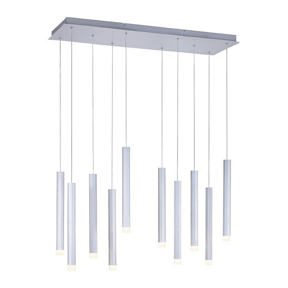 Leuchten-Direkt BRUNO Lámpara Colgante LED Aluminio, 10 luces main product photo