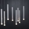 Leuchten-Direkt BRUNO Lámpara Colgante LED Aluminio, 10 luces
