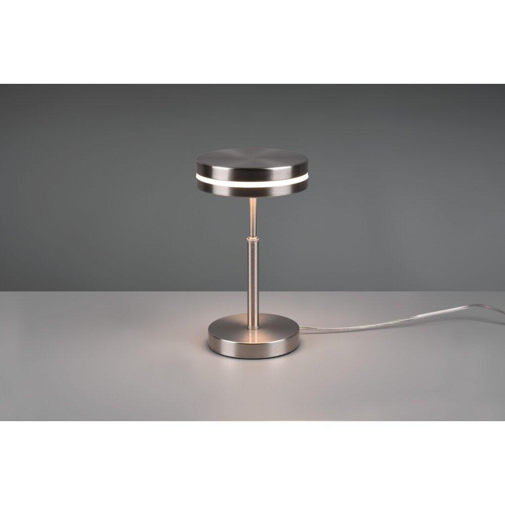 Trio-Leuchten Franklin Lámpara de mesa LED Níquel-mate, 1 luz main product photo