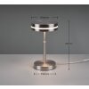 Trio-Leuchten Franklin Lámpara de mesa LED Níquel-mate, 1 luz