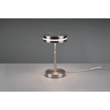 Trio-Leuchten Franklin Lámpara de mesa LED Níquel-mate, 1 luz