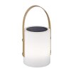 FHL-easy Bari Lámpara de mesa LED Blanca, 1 luz, Mando a distancia, Cambia de color