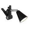 FHL-easy Zirbel Lámpara con pinza LED Negro, 1 luz
