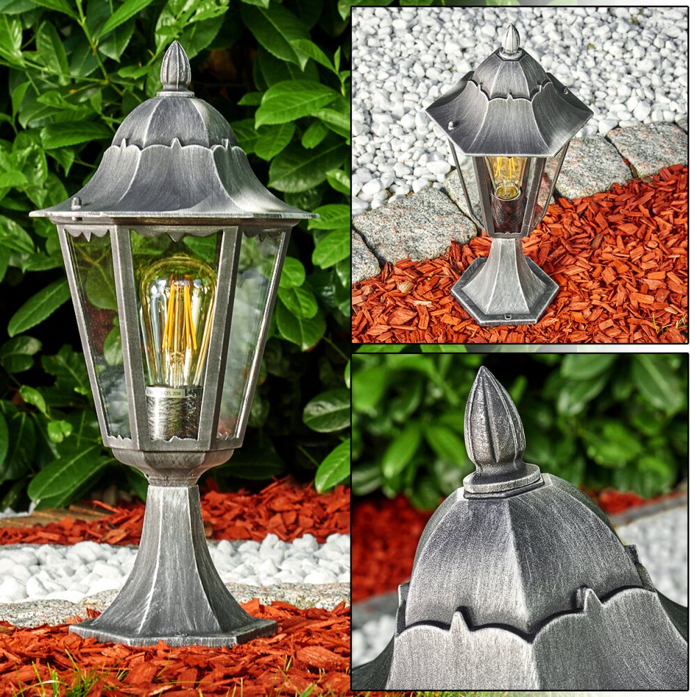 Lignac Poste de Jardín Negro, Plata, 1 luz main product photo