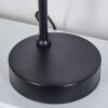 Zuoz Lámpara de mesa Cromo, Negro, 1 luz