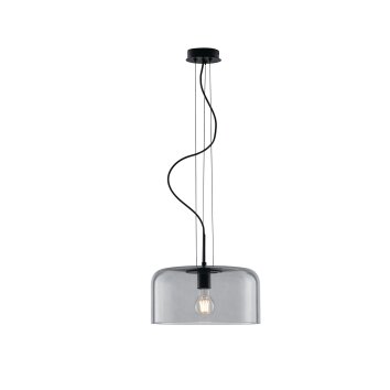 Luce-Design Gibus Lámpara Colgante Negro, 1 luz