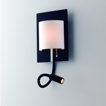 Luce-Design Pop Aplique LED Negro, 2 luces