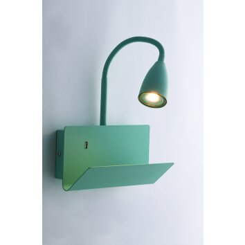 Luce-Design Gulp Aplique Verde, 1 luz