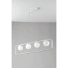 Luce-Design Roxy Lámpara Colgante Blanca, 4 luces
