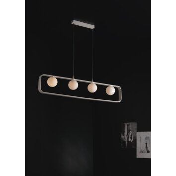 Luce-Design Roxy Lámpara Colgante Blanca, 4 luces