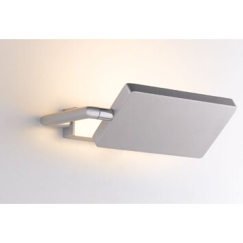 Luce-Design Book Aplique LED Plata, 1 luz
