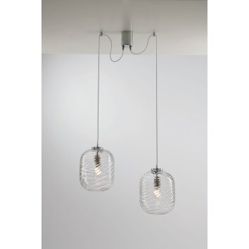 Luce-Design Nereide Lámpara Colgante Latón, 2 luces