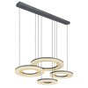 Globo BLASIUS Lámpara Colgante LED Negro, 1 luz, Mando a distancia