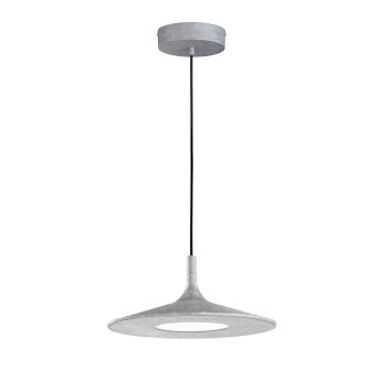 SCHÖNER-WOHNEN-Kollektion Slim Lámpara Colgante LED Gris, 1 luz