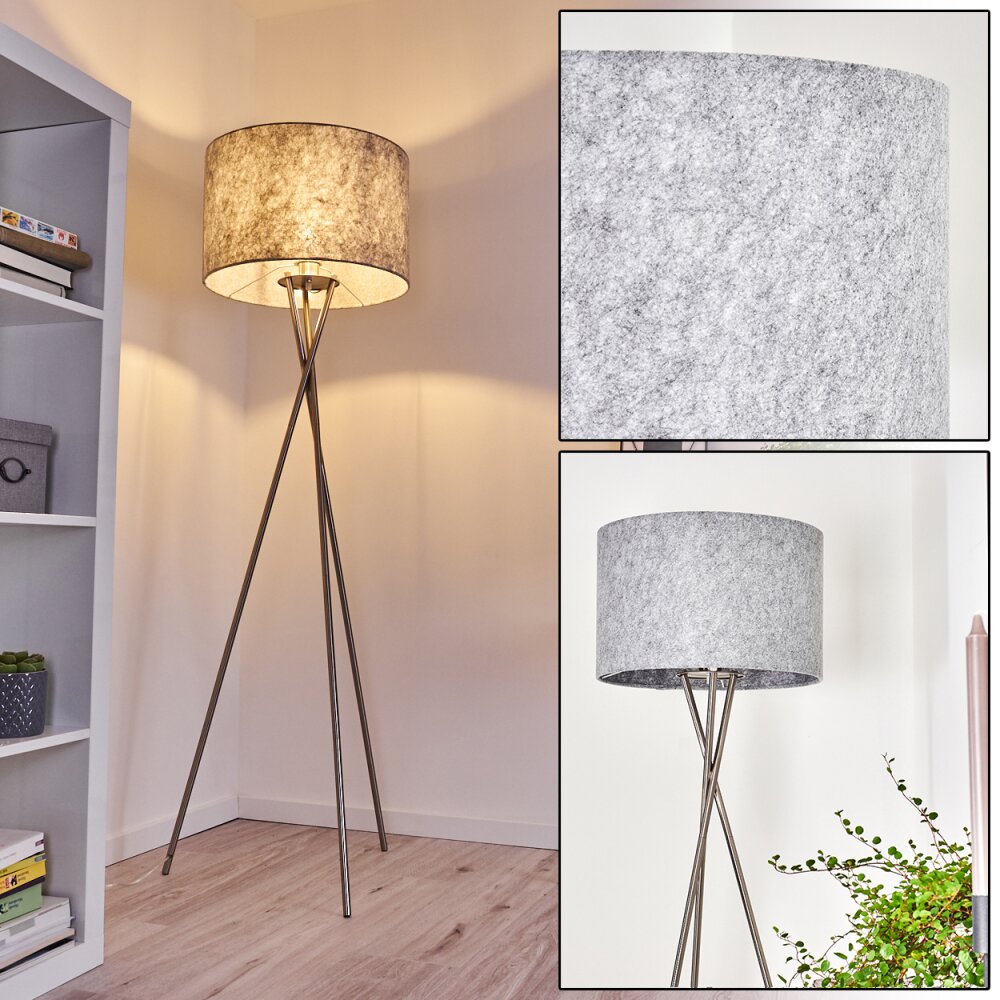 Rayong Lámpara de Pie Níquel-mate, 1 luz main product photo