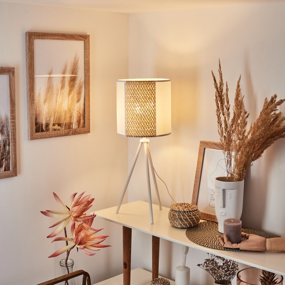 Desroches Lámpara de mesa Blanca, 1 luz main product photo