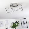 Demaine Lámpara de Techo LED Gris, 1 luz