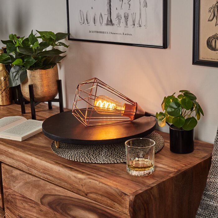 Cenova Lámpara de mesa Cobre, 1 luz