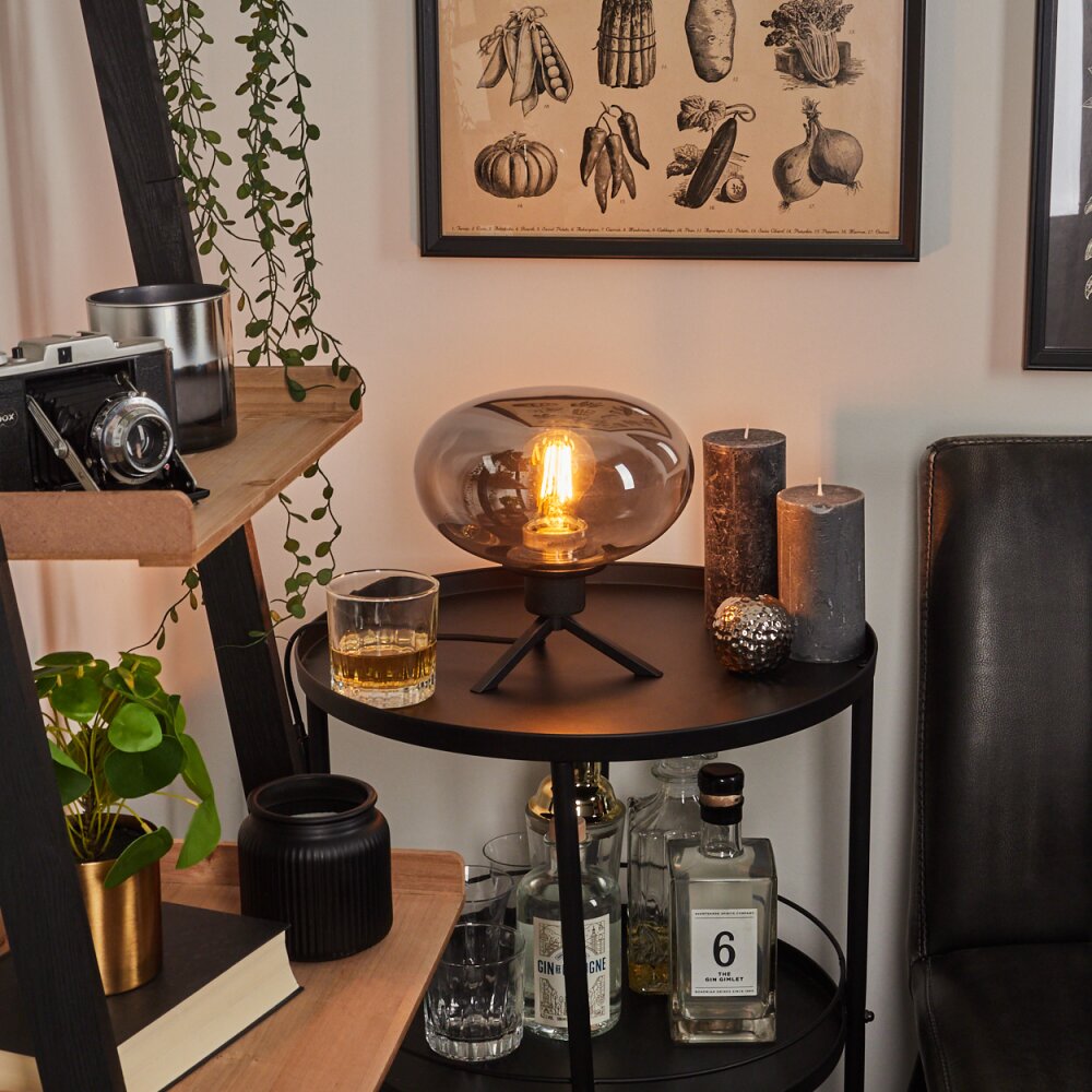 Barnegat Lámpara de mesa Negro, 1 luz main product photo