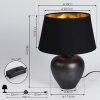 Tapona Lámpara de mesa Antracita, 1 luz