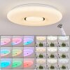 Page Lámpara de Techo LED Blanca, 2 luces, Mando a distancia, Cambia de color