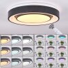Page Lámpara de Techo LED Negro, Blanca, 2 luces, Mando a distancia, Cambia de color
