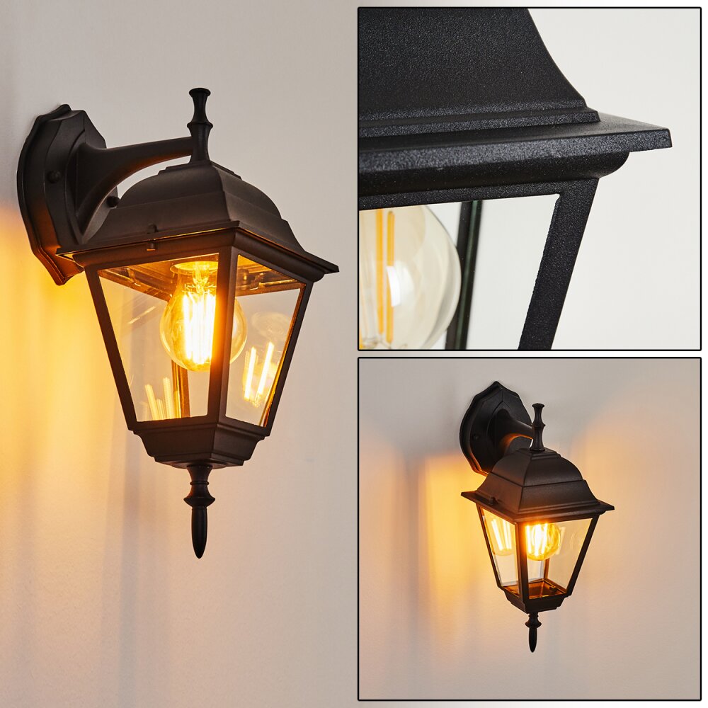 Naofe Aplique para exterior Negro, 1 luz main product photo