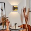 Clarens Aplique LED Marrón, Blanca, 1 luz