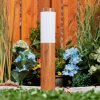 Gabarone Poste de Jardín Marrón, Color madera, 1 luz Gabarone Poste de Jardín Marrón, Color madera, 1 luz