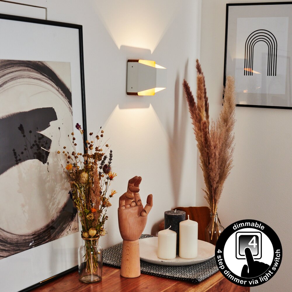 Clarens Aplique LED Marrón, Blanca, 1 luz main product photo