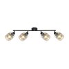 Globo LAZARUS Lámpara de Techo Negro, 4 luces