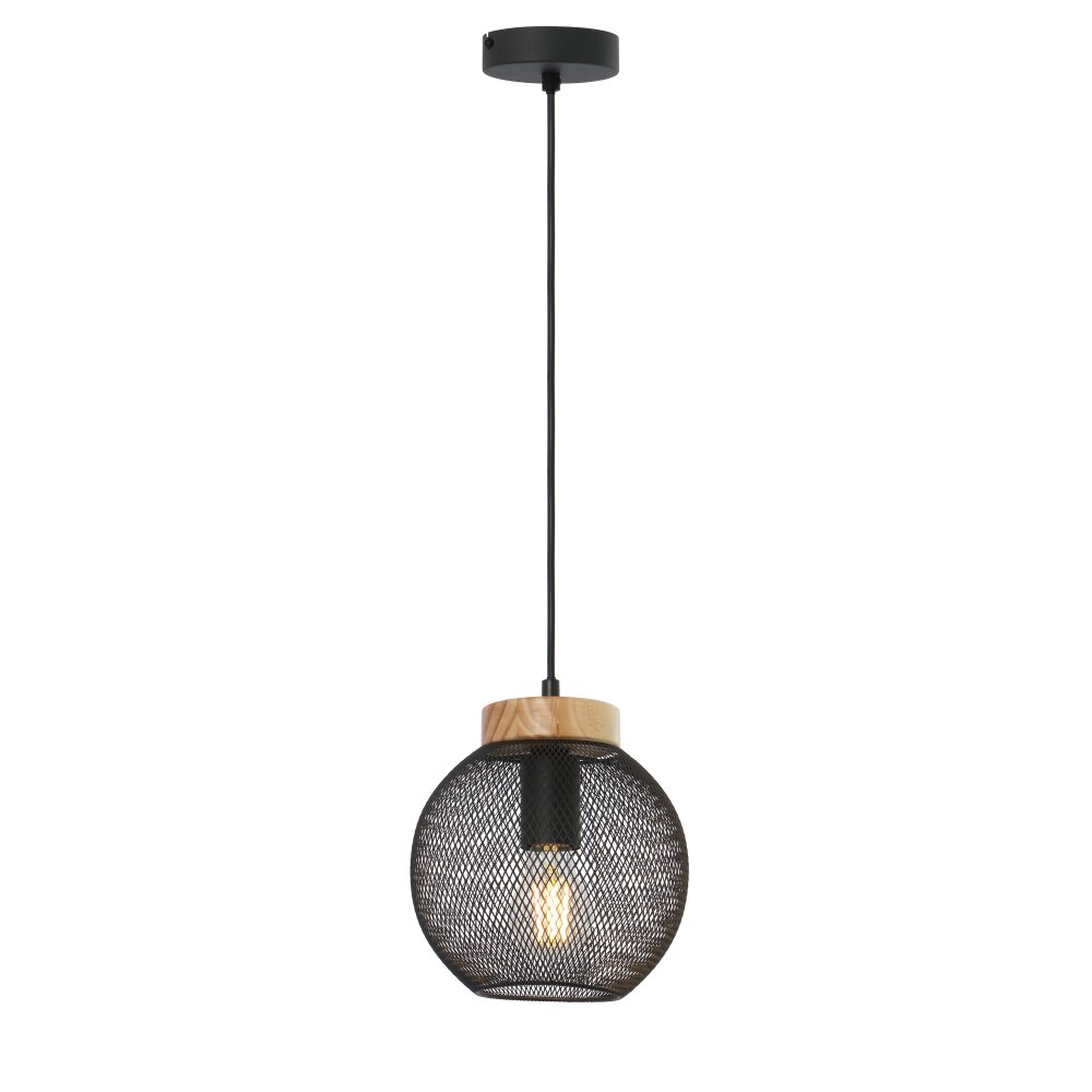 Globo PABLO Lámpara Colgante Negro, 1 luz main product photo