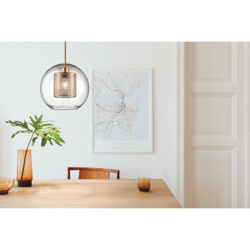 Fischer-Honsel Jura Lámpara Colgante Bronce, 1 luz Fischer-Honsel Jura Lámpara Colgante Bronce, 1 luz