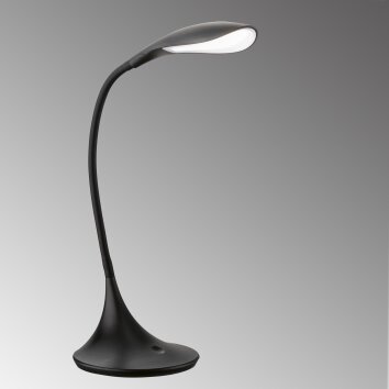 Fischer-Honsel Nil Lámpara de mesa LED Negro, 1 luz