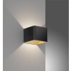 Fischer-Honsel Dan Aplique LED Negro, 1 luz