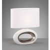 Fischer-Honsel Coba Lámpara de mesa Blanca, 1 luz