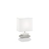 Fischer-Honsel Liner Lámpara de mesa Blanca, 1 luz