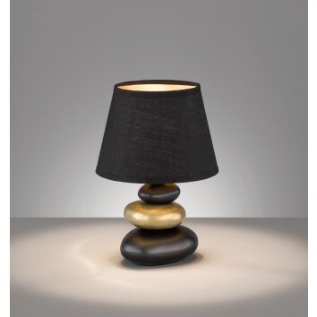 Fischer-Honsel Pibe Lámpara de mesa Negro, 1 luz