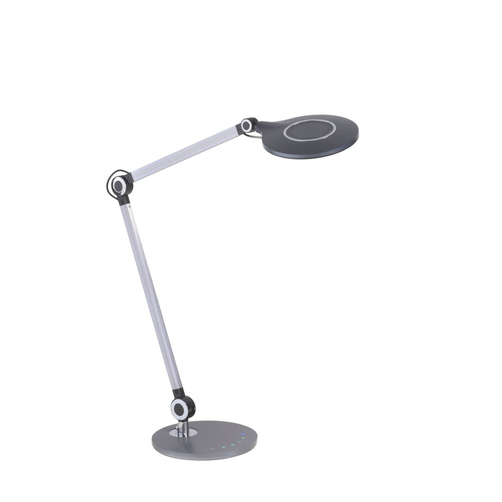 Leuchten-Direkt NIKLAS Lámpara de mesa LED Negro, Plata, 1 luz main product photo