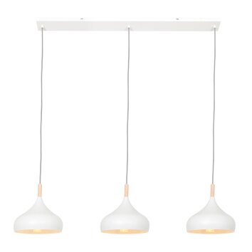 Steinhauer Bjorr Lámpara Colgante Blanca, 3 luces
