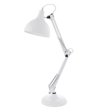 Eglo BORGILLIO Lámpara de mesa Blanca, 1 luz