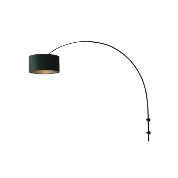 Steinhauer Sparkled Light Aplique Negro, 1 luz