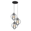 Zijlstra Mirandola Lámpara Colgante Gris, 3 luces