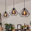 Uarau Lámpara Colgante Negro, 3 luces